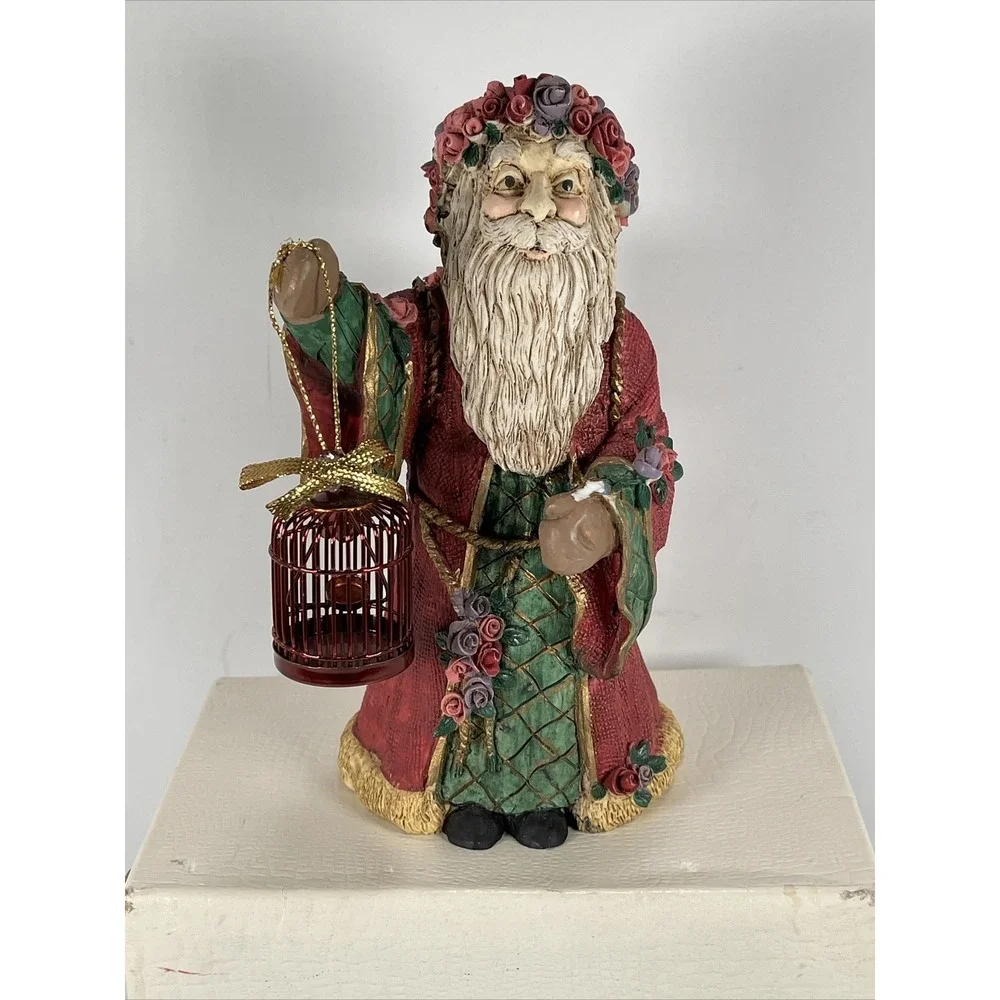 Vintage‎ Santa Claus Figurine From The Wooden Key Christmas Decoration 6